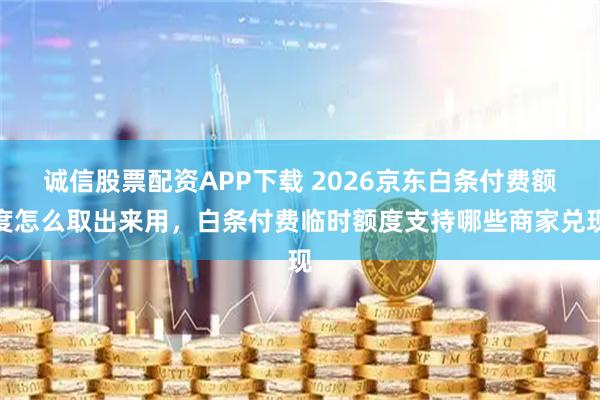 诚信股票配资APP下载 2026京东白条付费额度怎么取出来用，白条付费临时额度支持哪些商家兑现